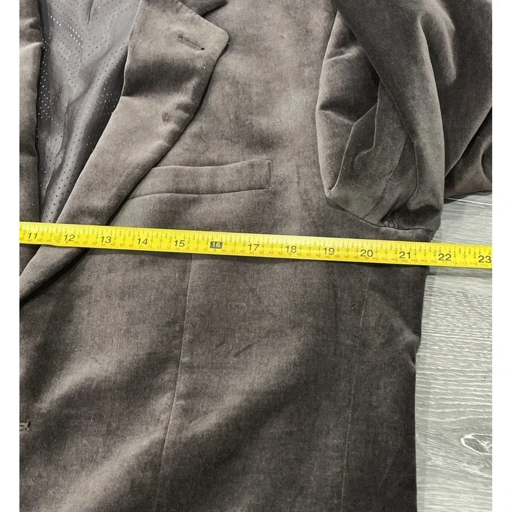 Alfani Men's Brown Solid Velvet Sport Coat Suit Jacket Size 40R‎